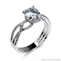 Mark Silverstein Imagines Gossamer Collection style 2035-18KW engagement ring